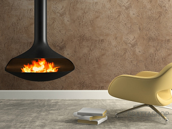 Стены у камина в стиле LOFT