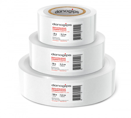 Бумажные соединительные ленты Danogips для заделки швов