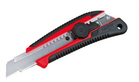 Нож LC-561 GRI в чехле, 18 мм с обрезин. корпусом и винт.стопором. TAJIMA LC561HSB/R