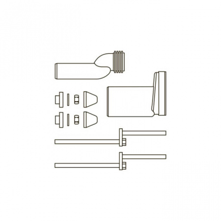 TECE  Монтажный комплект для изменения высоты установки унитаза  9880073