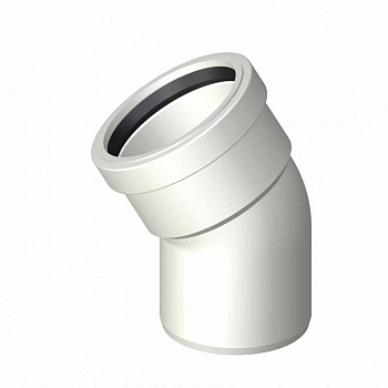 POLO-KAL  Шумопоглощающий отвод канализационный 30° 75-30°  02521
