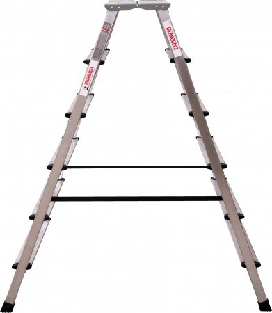 Стремянка алюминиевая двухсторонняя с площадкой 350×260 мм NV2120 артикул 2120206