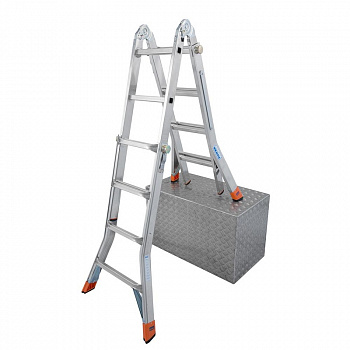 Шарнирная телескопическая лестница TeleMatic