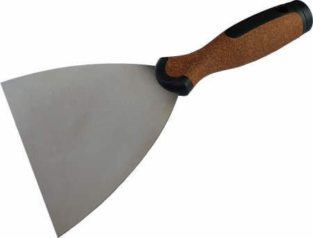 Шпатель нержавеющий с заклёпкой, пробковая ручка BRAVO NOVA CORK 120 CORTE