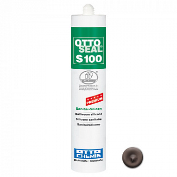 Профессиональный универсальный силиконовый герметик OTTOSEAL S100 PREMIUM С1082 (каштан), 300мл