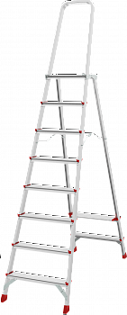 Профессиональная алюминиевая стремянка с площадкой 350×260 мм NV 3130 артикул 3130108