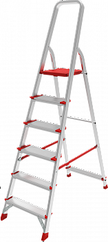 Профессиональная алюминиевая стремянка с верхними ступенями 130 мм NV 3112