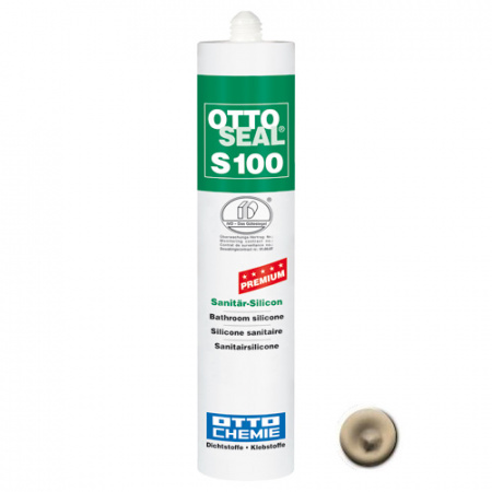 Профессиональный универсальный силиконовый герметик OTTOSEAL S100 PREMIUM С103 (сахара), 300мл