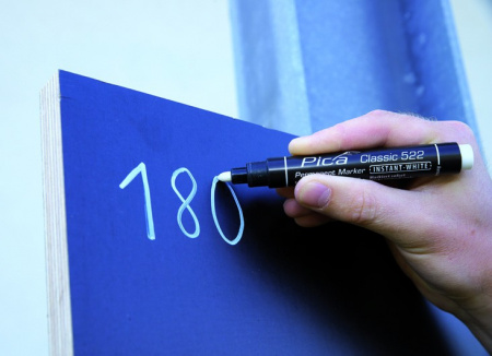 PICA-MARKER 522/52/SB Маркер строительный белый, круглый наконечник (1-4 мм) в блистере