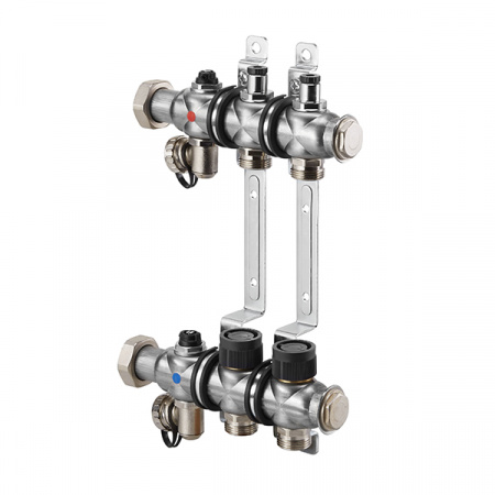 Oventrop  Распределительная гребенка Multidis SF, 3 х G 3/4 с вентильными вставками 3 контура  1404553