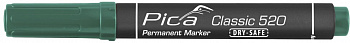 PICA-MARKER 520/36 Маркер строительный DRY-SAFE зелёный, круглый наконечник (1-4 мм)