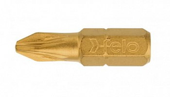 Бит 1/4", PZ1х25, серия 021 С6,3TIN FELO 021 010 70