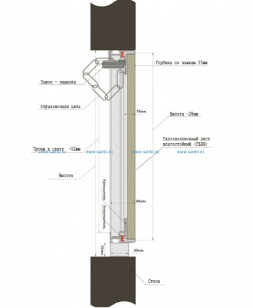 Люк под плитку Лючки.рф АлюЛайт 60-40