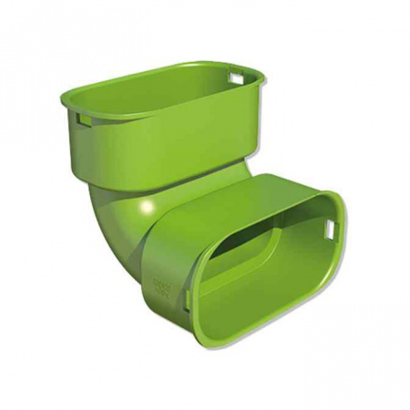 Blizzard Lufttechnik  Отвод 90° вертикальный 50x100 мм ПП  630923