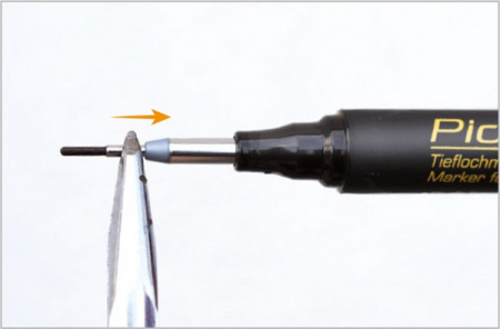 PICA-MARKER 150/41/SB Строительный маркер для глубоких отверстий Pica - Ink (Синий)