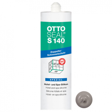Профессиональный силиконовый герметик для СПА, гостиниц и хамамов OTTOSEAL S140 SPEZIAL  C43 (манхетен), 310мл