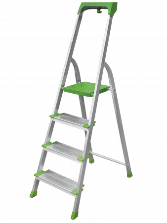Стремянка алюминиевая со ступенями 130 мм и органайзером NV2118 артикул 2118104