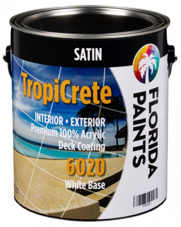 TropiCrete Premium 100% Acrylic Deck Coating Satin
