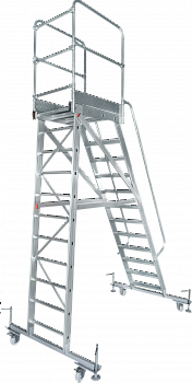 Лестница с площадкой передвижная NV 8000042