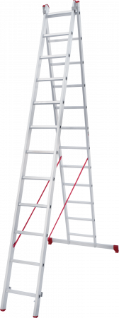 Лестница алюминиевая многофункциональная двухсекционная NV2220 артикул 2220212
