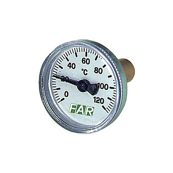 FAR  Термометр Ø40 мм 3/8” шкала 0-120°C  FA 2650