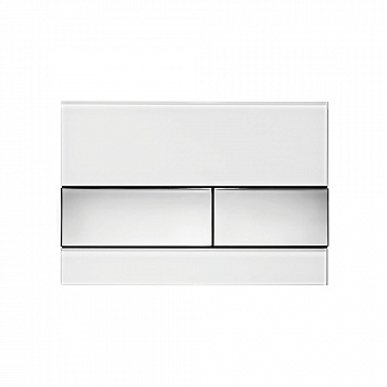 TECE TECEsquare панель смыва с двумя клавишами стеклянная клавиши хром глянцевый 9240802