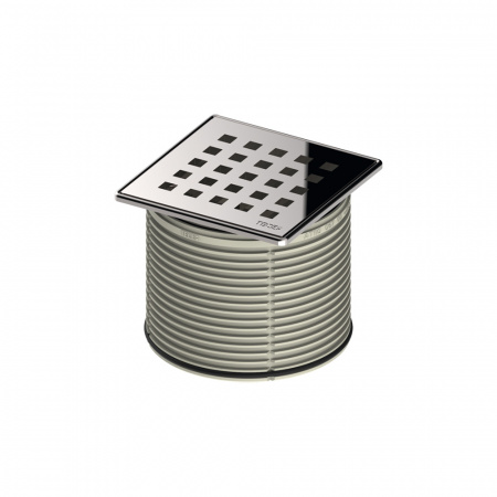 TECE Декоративная решетка quadratum 100 мм с монтажным элементом 3660007