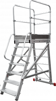 Лестница передвижная с площадкой NV 8000045