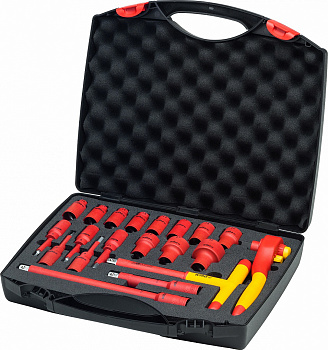 Набор изолированных ключей Wiha с трещоткой 1/2"