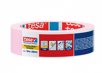 Лента малярная для деликатных поверхностей Розовая (14дн) Tesa