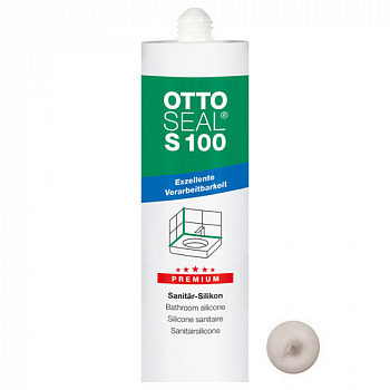 Профессиональный универсальный силиконовый герметик OTTOSEAL S100 PREMIUM C8684 (мат. пергамон), 300мл