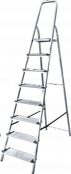 Стремянка алюминиевая со ступенями 130 мм NV1117 артикул 1117108