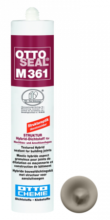 Фасадный структурированный клей-герметик на основе STP -полимеров OTTOSEAL M361 С102 (цементно-серый), 310мл