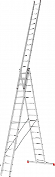 Лестница алюминиевая многофункциональная трехсекционная NV2230 артикул 2230316