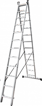 Лестница алюминиевая двухсекционная VIRA NV4220 артикул 4220212