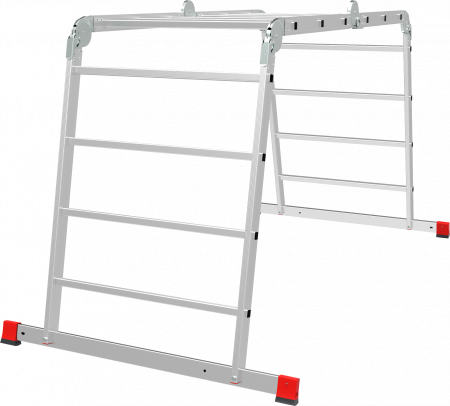 Профессиональная алюминиевая лестница-трансформер, ширина 800 мм NV3323 артикул 3323234
