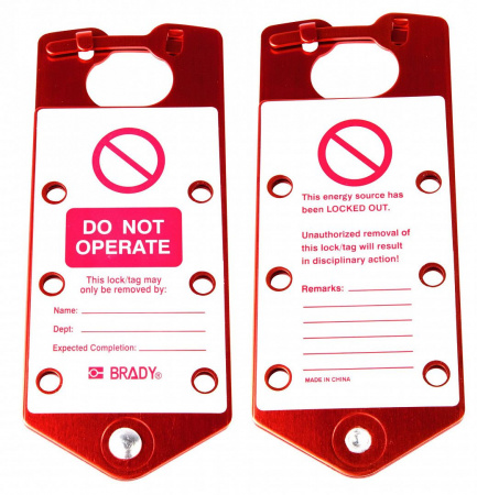 Алюминиевые замковые множители с этикетками