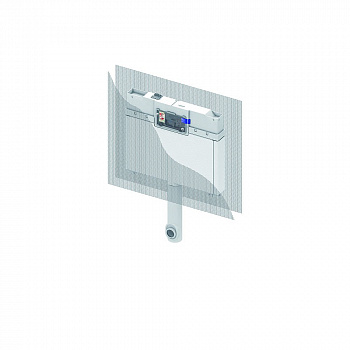 TECE  Застенный смывной бачок для установки с напольным унитазом, глубина 8 см  9370007