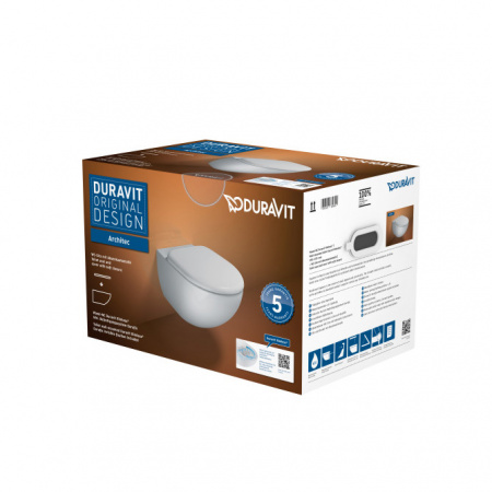 Duravit Architec  Architec Унитаз подвесной Rimless® в комплекте  45720900A1
