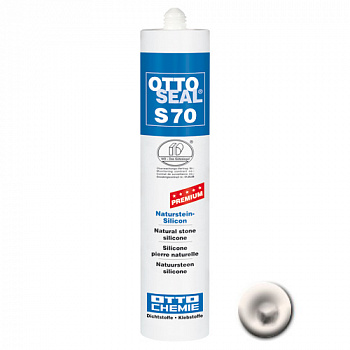 Нейтральный силиконовый герметик для камня и мрамора OTTOSEAL S70 PREMIUM С6117 (матовый жасмин), 310мл