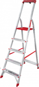 Профессиональная алюминиевая стремянка с органайзером NV 3115