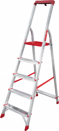 Профессиональная алюминиевая стремянка с органайзером NV 3115
