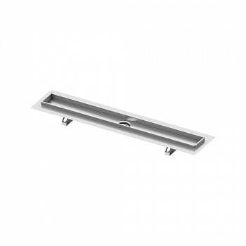 TECE TECEdrainline Дренажный канал прямой с гидроизоляцией Seal System Серебристый металлик 601000