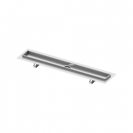 TECE TECEdrainline Дренажный канал прямой с гидроизоляцией Seal System Серебристый металлик 601200