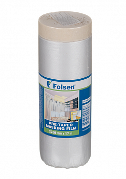 Укрывная пленка с малярной лентой Folsen 5д