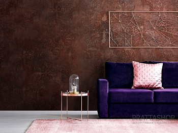 Эффект античных стен с элементами трафаретного узора