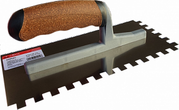 Гребёнка нержавеющая, пробковая ручка BRAVO SOFT CORK 13x27,зуб 10x10 CORTE