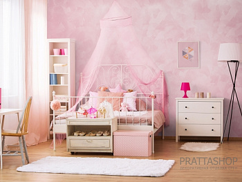 Нежно розовые стены