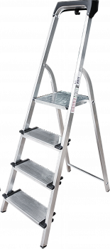 Стремянка алюминиевая со ступенями 130 мм и органайзером NV1118 артикул 1118104
