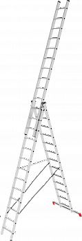Лестница алюминиевая многофункциональная трехсекционная NV2230 артикул 2230313